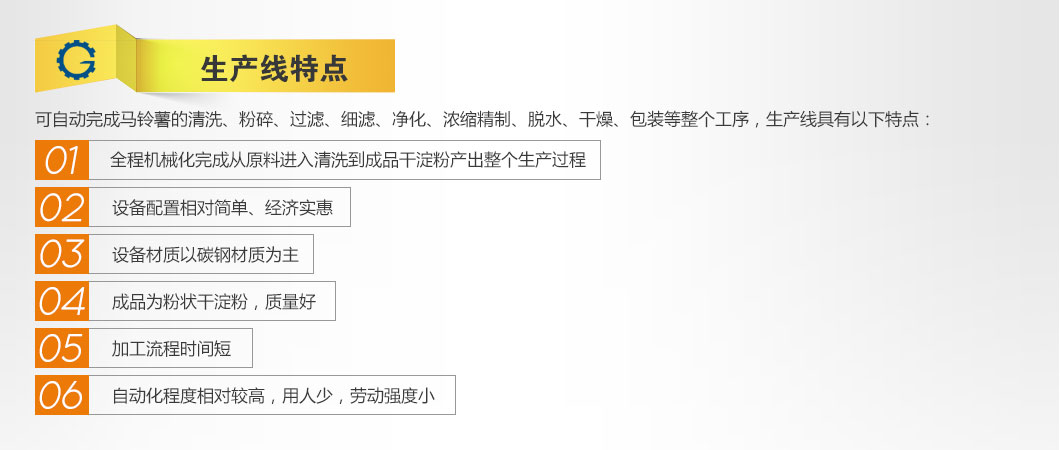 经济型淀粉生产线